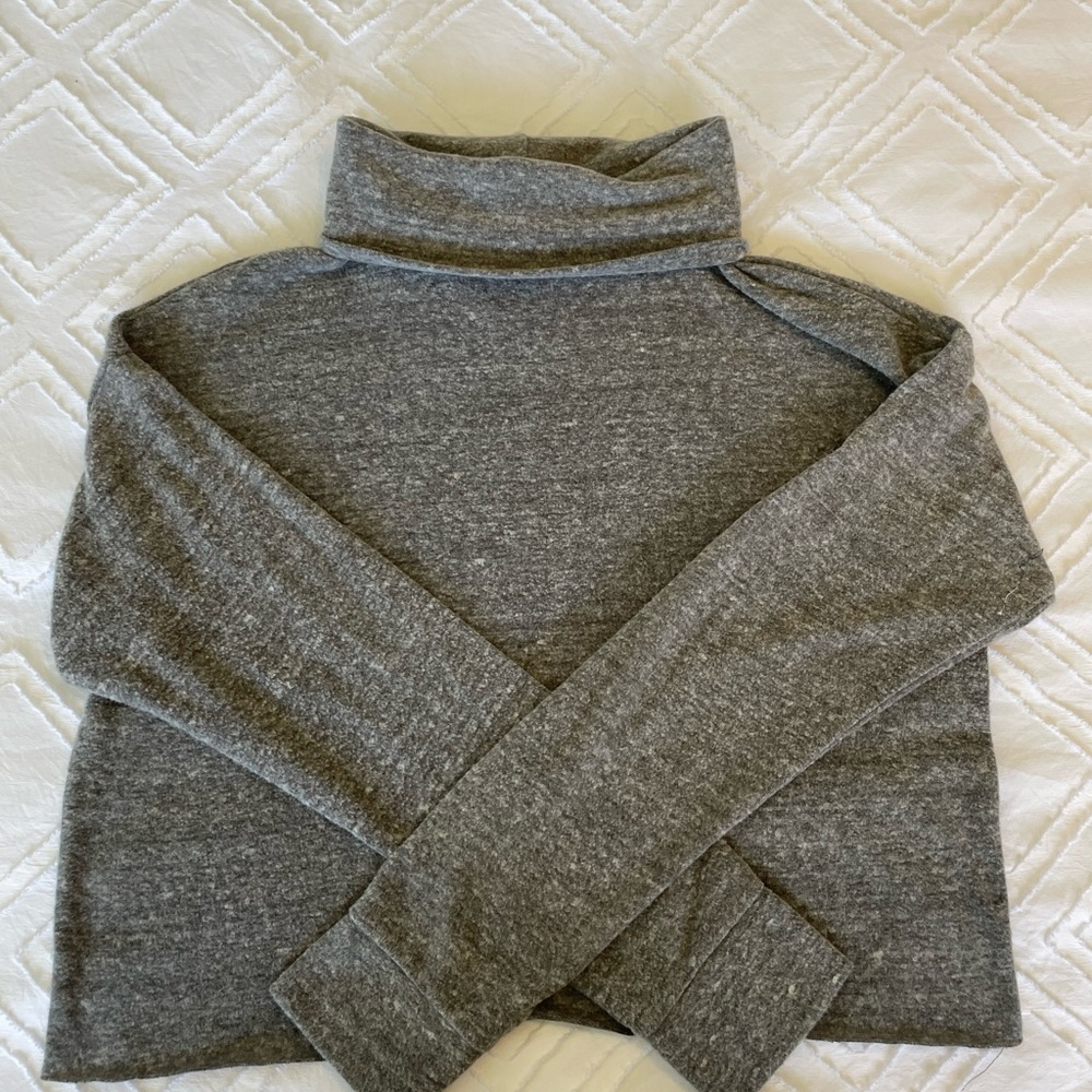 Antistar Cropped Turtleneck Sweater